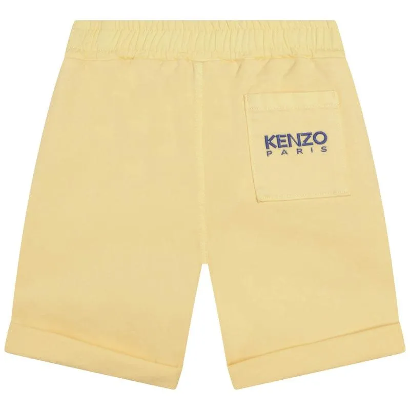Jungen Gelbe Baumwoll-Bermudashorts