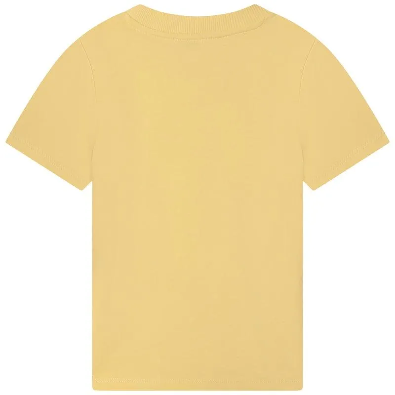 Jungen Gelbes Elefanten Baumwoll-T-Shirt