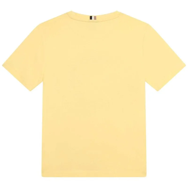 Jungen Gelbes Tennis-Club Kurzarm T-Shirt