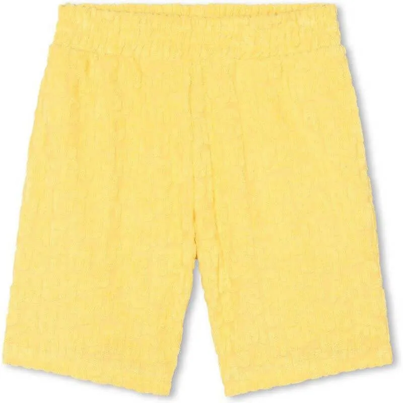 Jungen Gelbe Frottee-Shorts