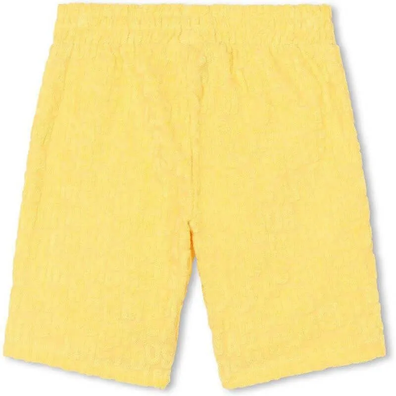 Jungen Gelbe Frottee-Shorts