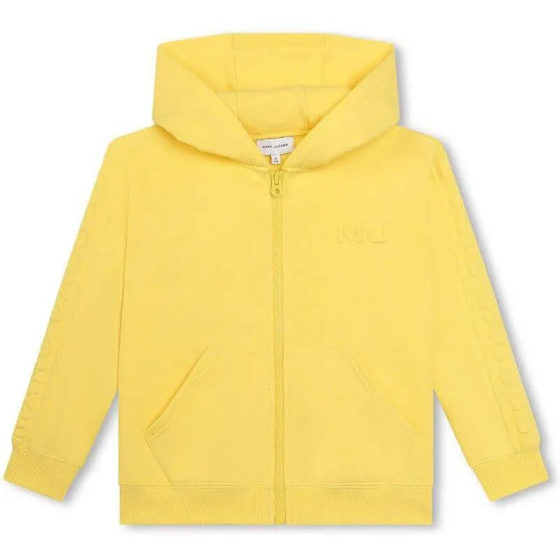Jungen Gelbe Kapuzenjacke mit Reißverschluss
