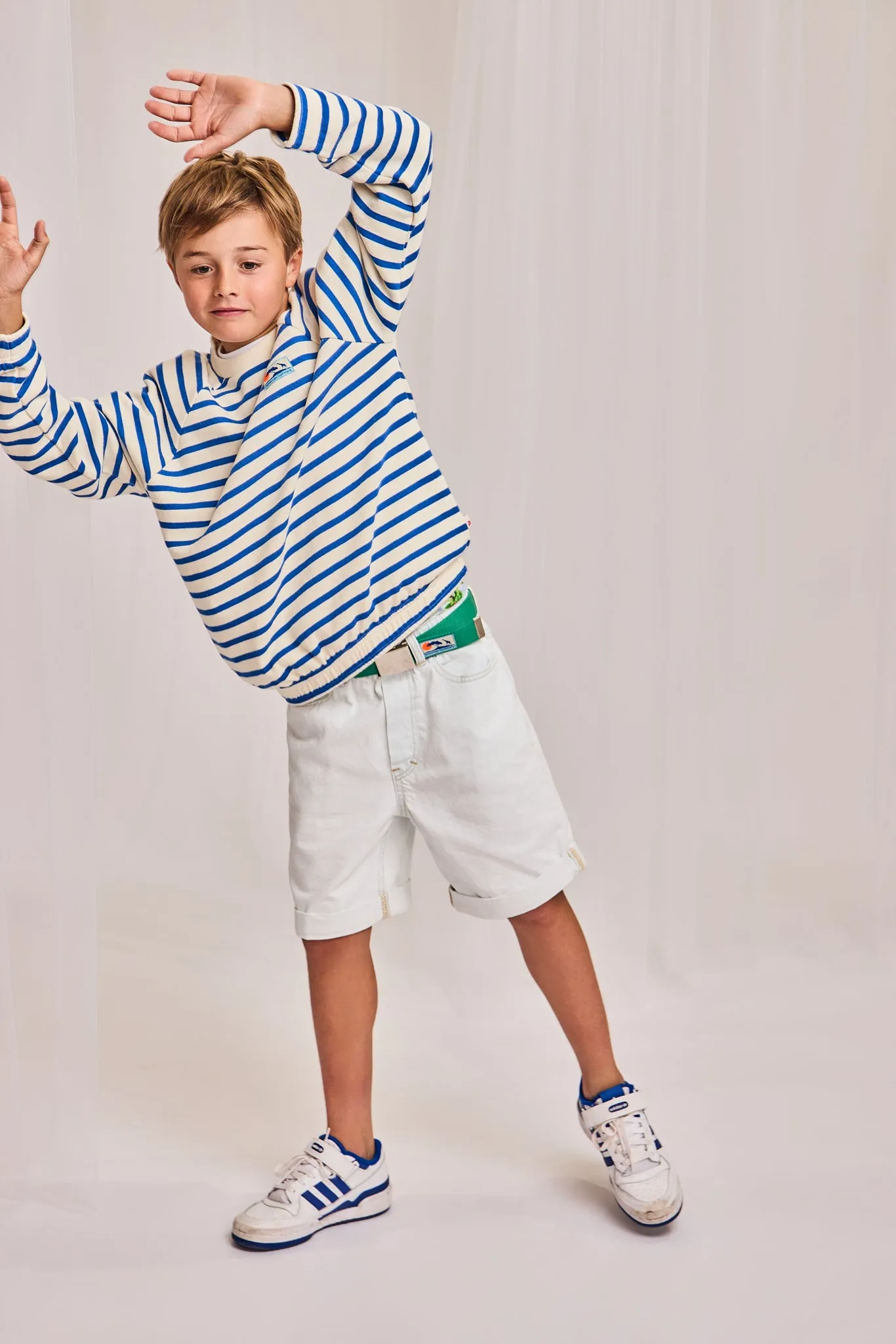 Brad Pullover gestreift 000707 - hellblau Ao76 Kleidung Jungen Mädchen