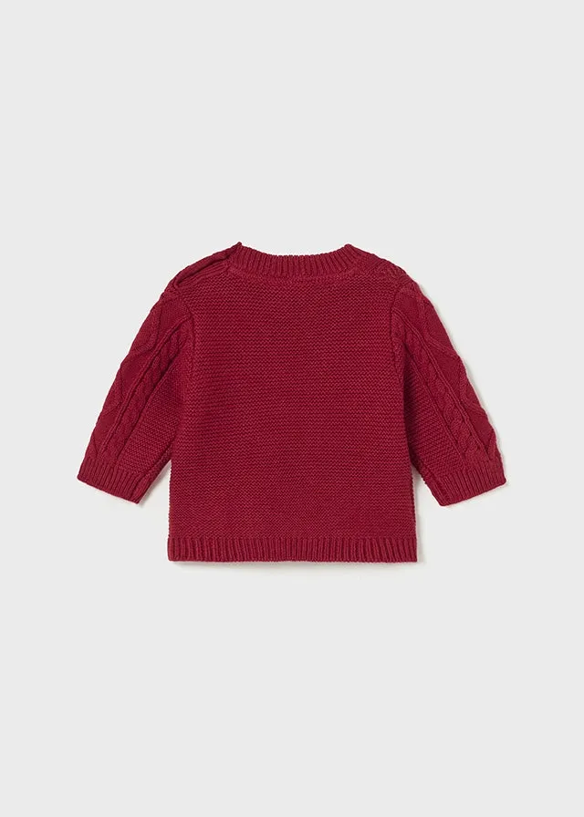 Geflochtener Pullover - Kirsche von Mayoral - ENDVerkauf