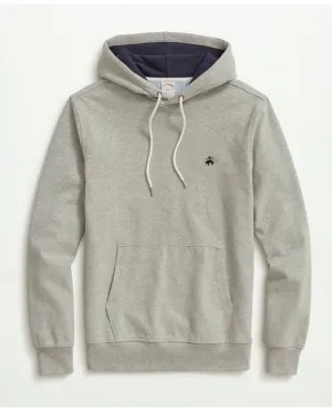 Brooks Brothers Men's Stretch Sueded Cotton Jersey Hoodie Grey Brooks Brothers
