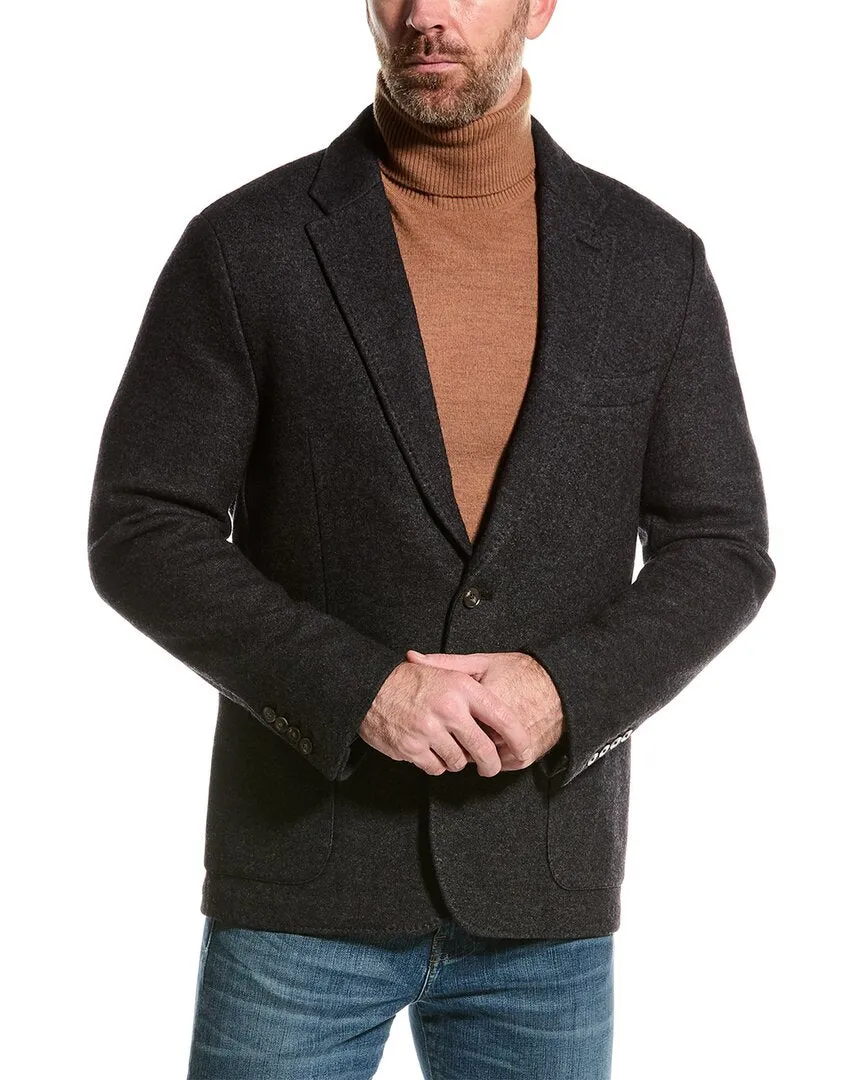 Bruno Magli Doppelseitiger Ungefütterter Wollmisch-Blazer