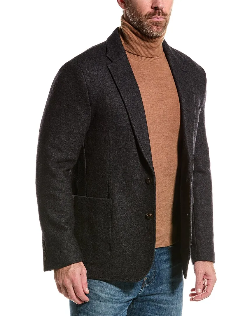 Bruno Magli Doppelseitiger Ungefütterter Wollmisch-Blazer