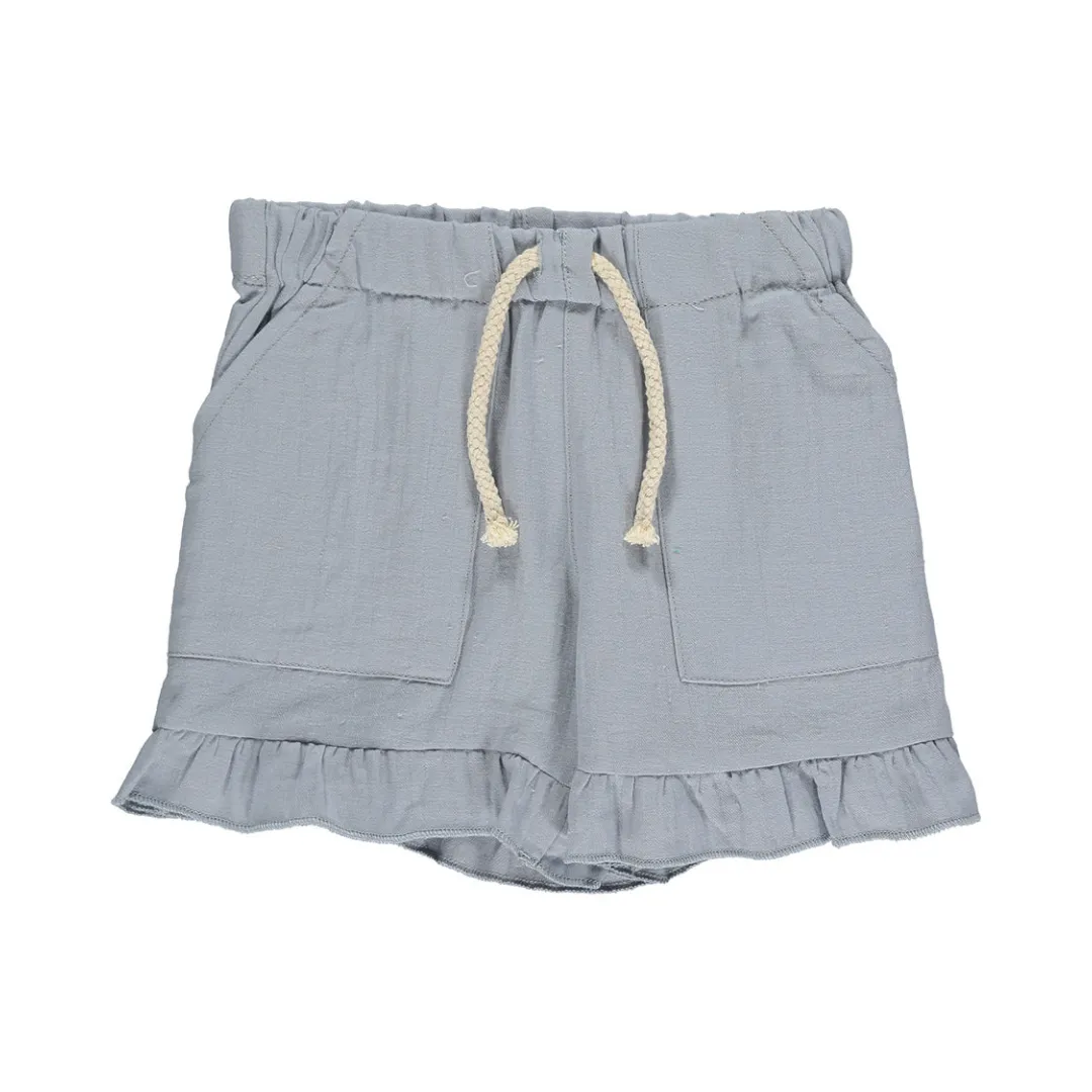 Brynlee Ruffle Shorts - Blau von Vignette - ENDVerkauf