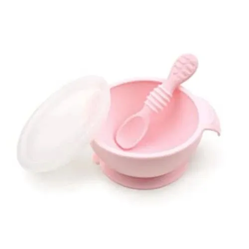 Bumkins Silikon Erstfütterungs-Set - Rosa