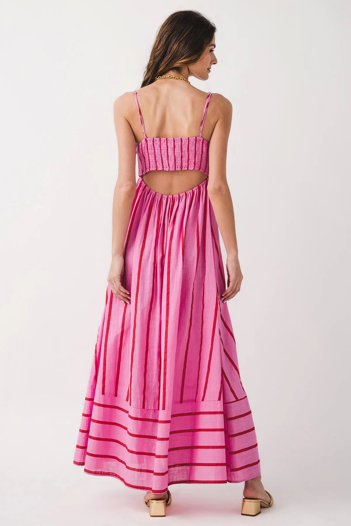 By Together Lynsey Gestreiftes Maxikleid