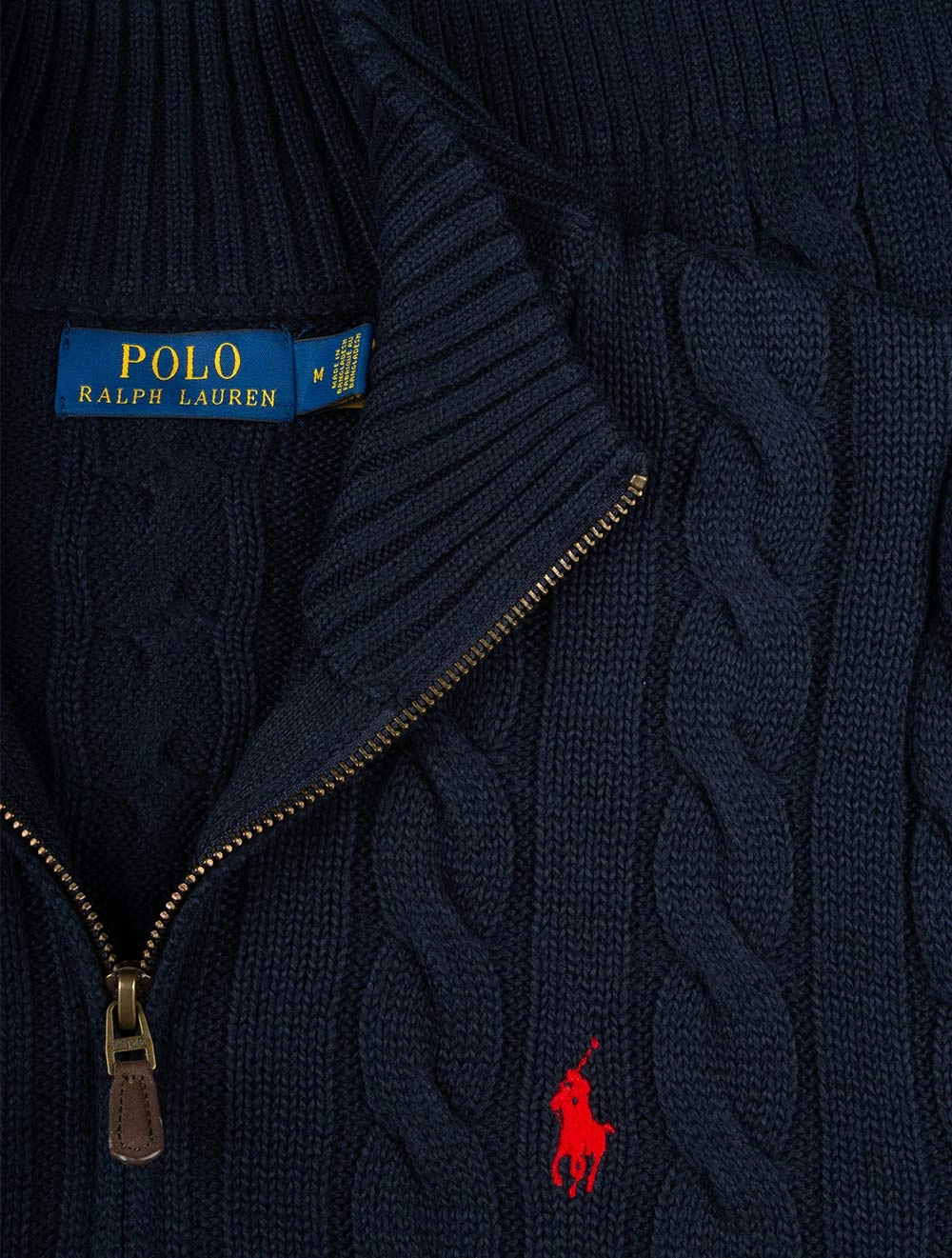 Cable Half-Zip Pullover Cruise Navy