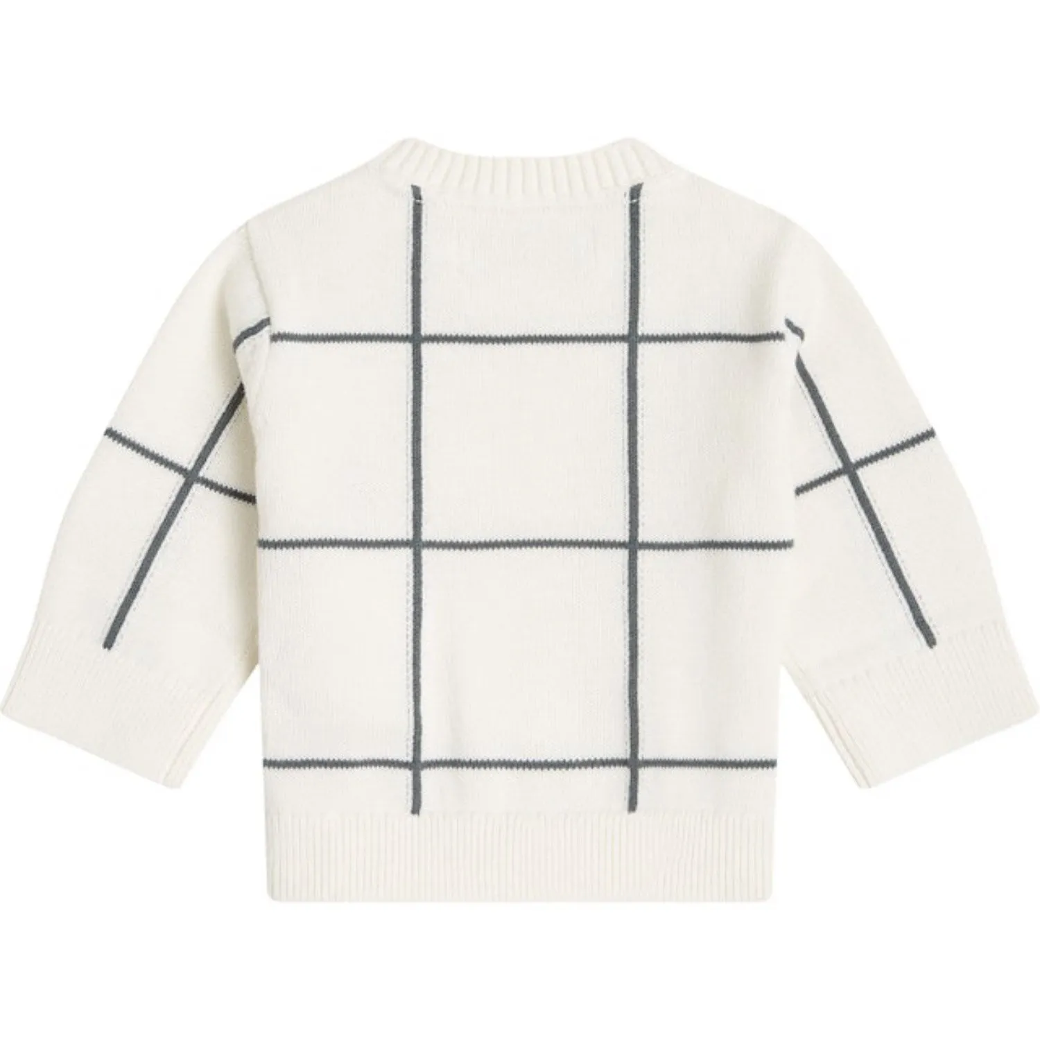 Calvin Klein Elfenbeinweicher Rasterpullover Calvin Klein