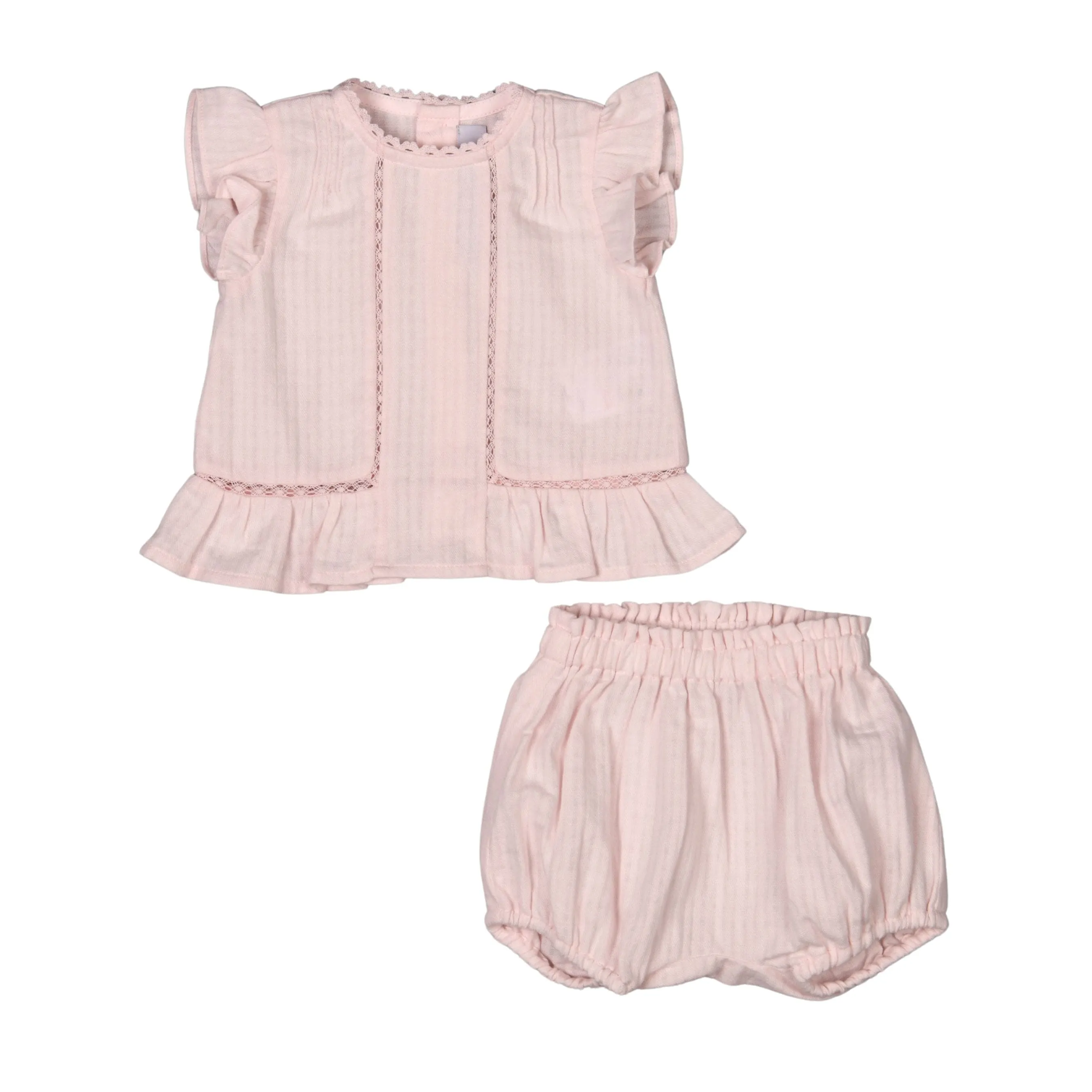 Carene | Mädchen Rosa Bio-Baumwolle Shorts Set Babykids_Bebe-Sweeny