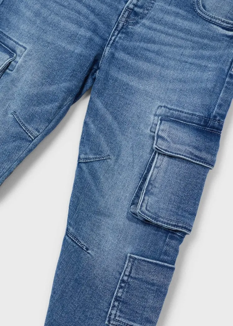 Cargo Jeans - Mittelblaue Denim von Mayoral
