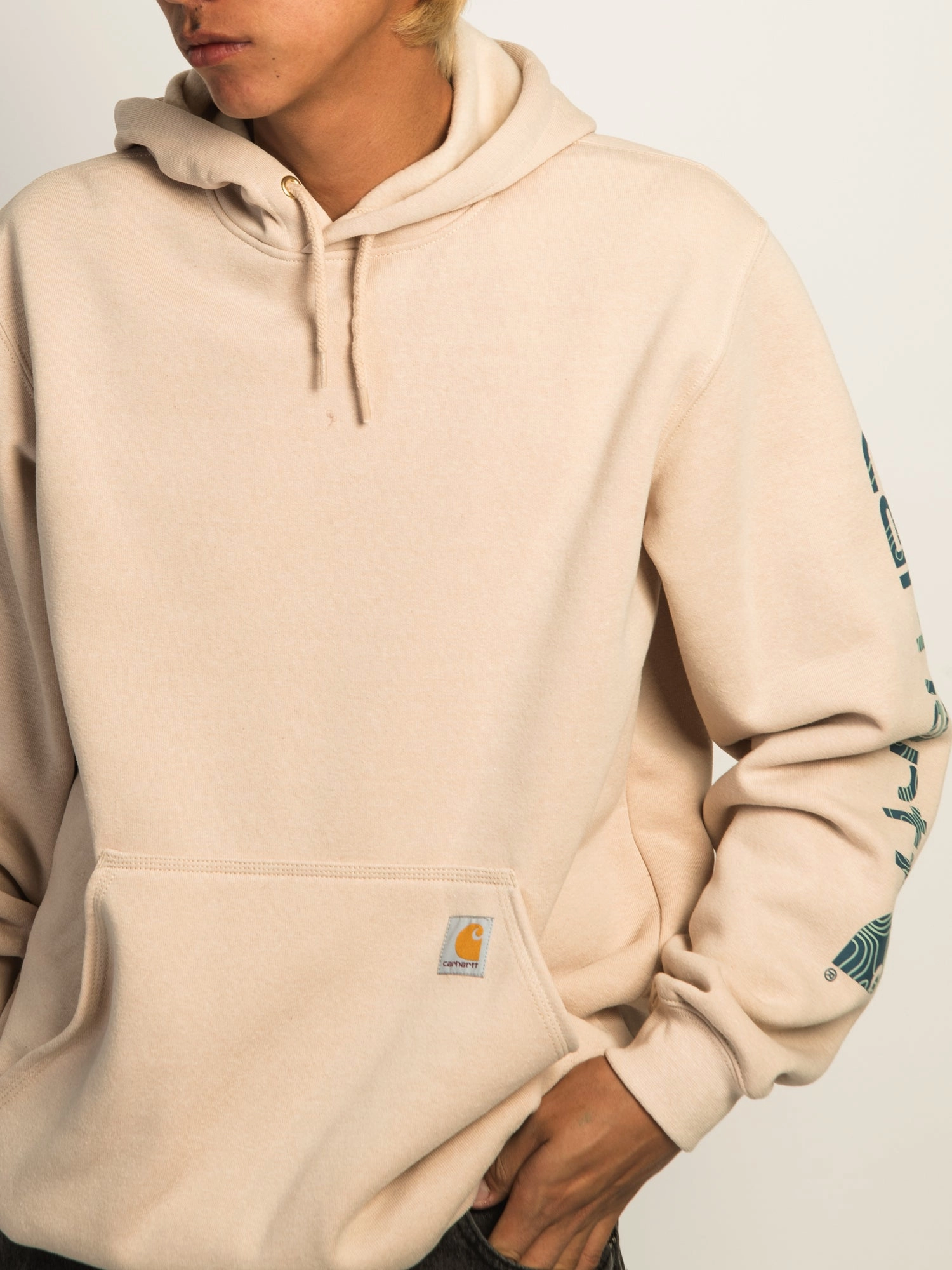 CARHARTT CARHARTT ÄRMELPULLOVER KAPUZENPULLI - STRAND