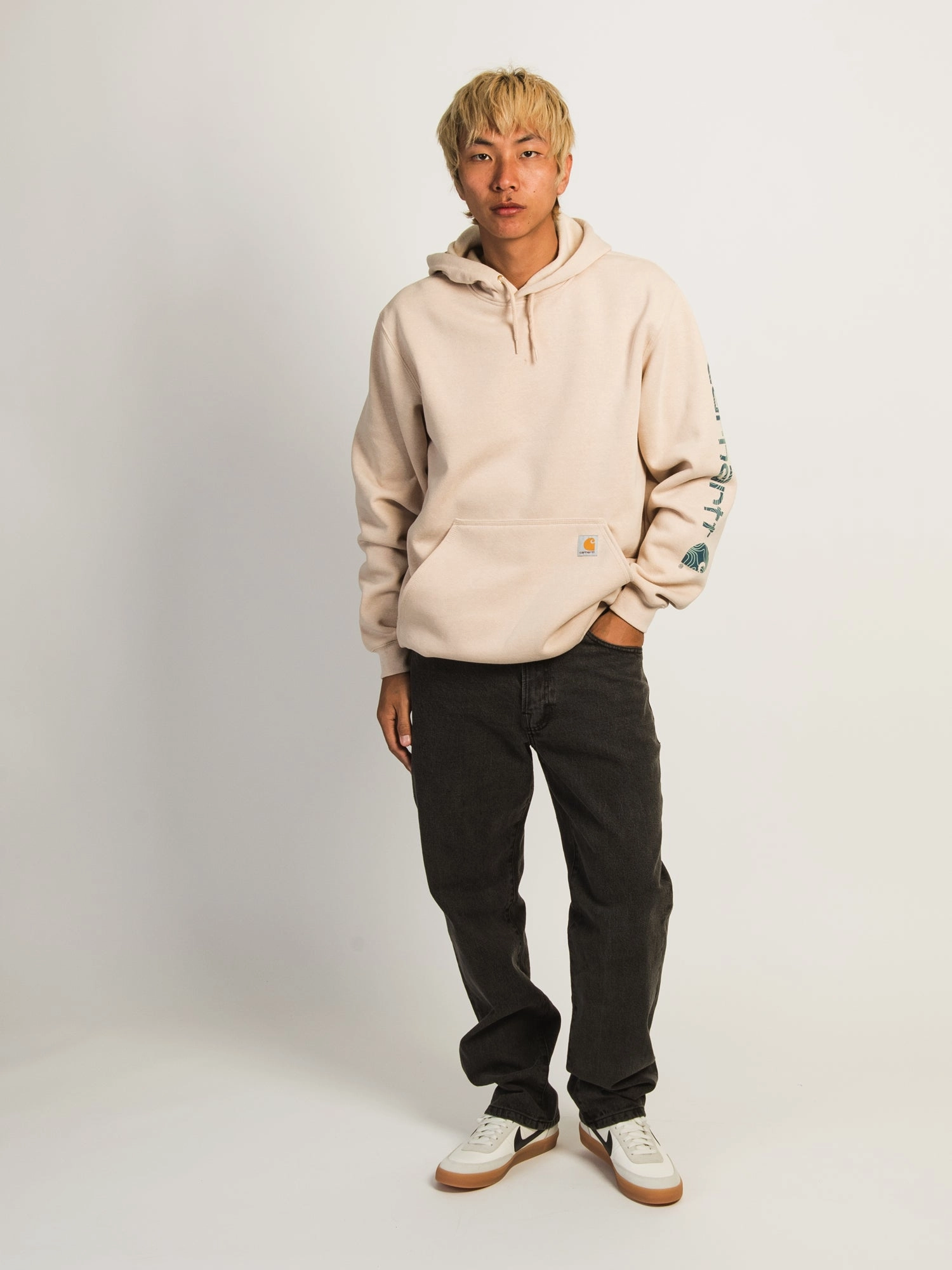 CARHARTT CARHARTT ÄRMELPULLOVER KAPUZENPULLI - STRAND
