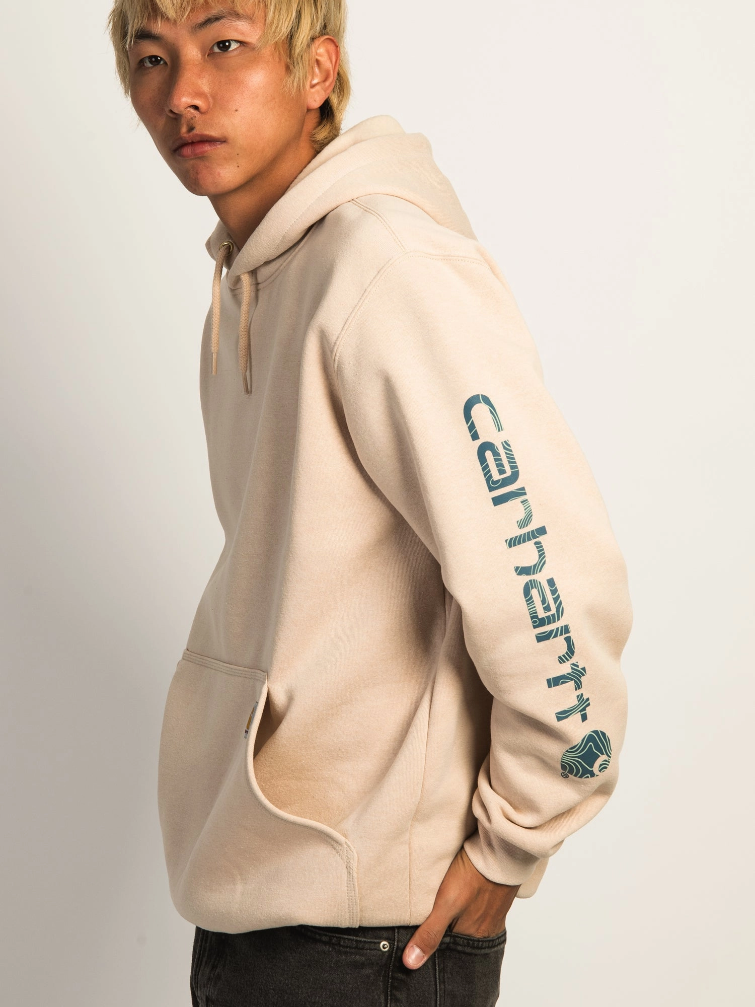 CARHARTT CARHARTT ÄRMELPULLOVER KAPUZENPULLI - STRAND
