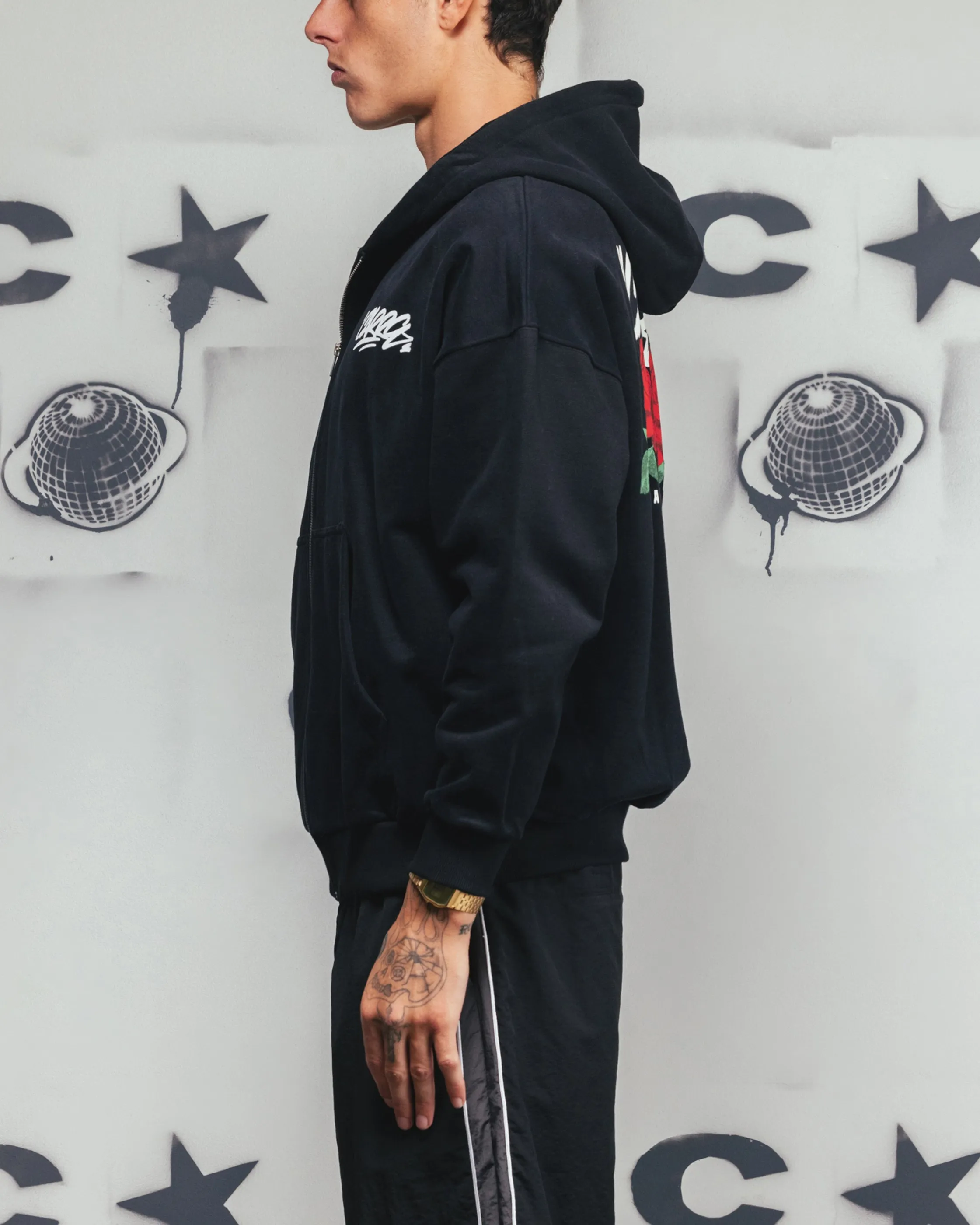 Carre Always & Forever Zip Hoodie Schwarz