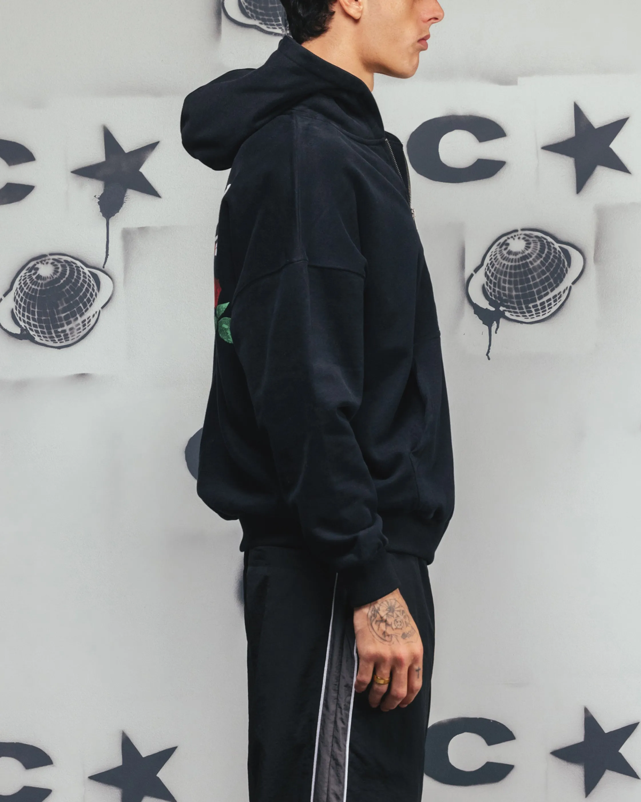 Carre Always & Forever Zip Hoodie Schwarz