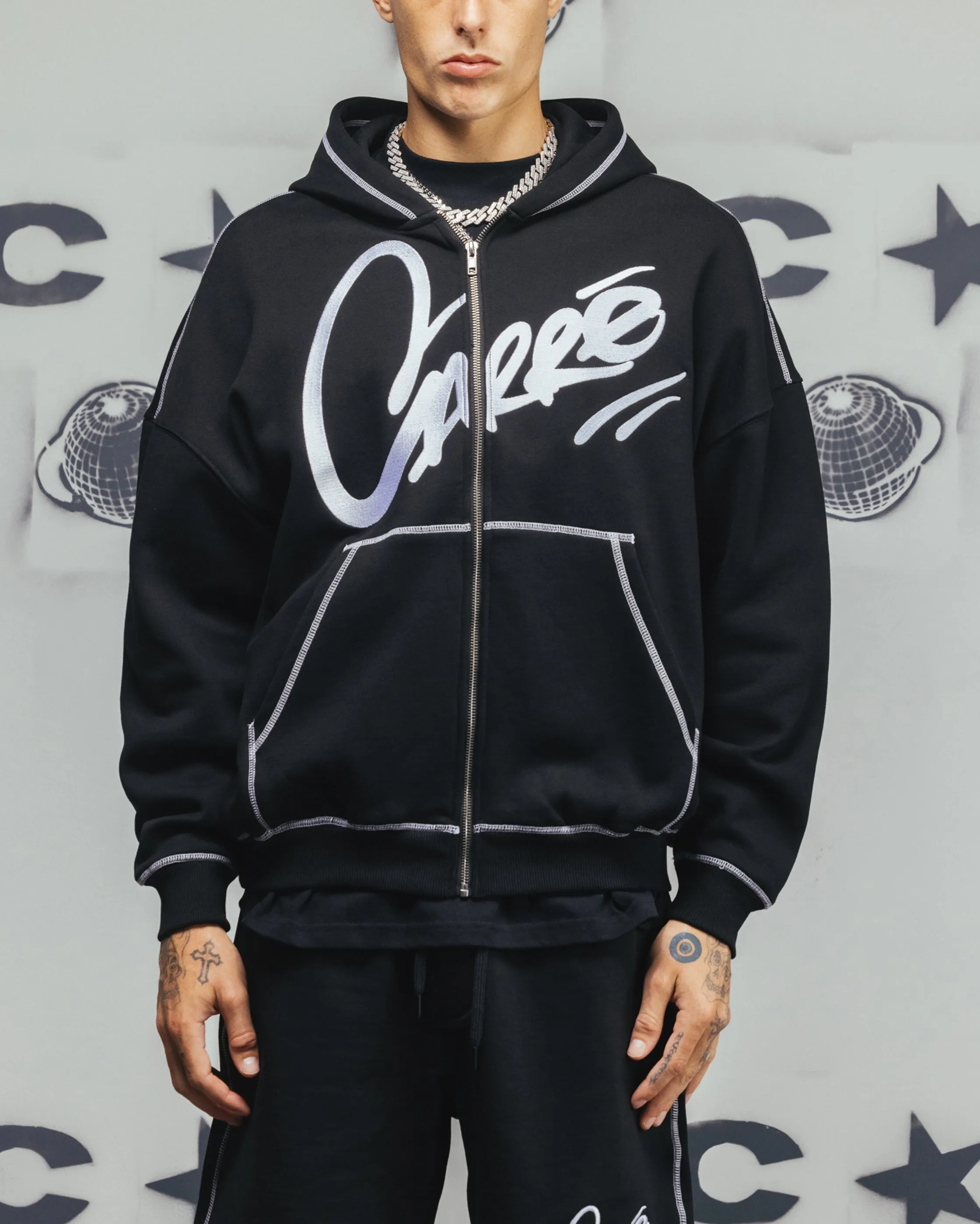 Carre Corrupt Hoodie Schwarz