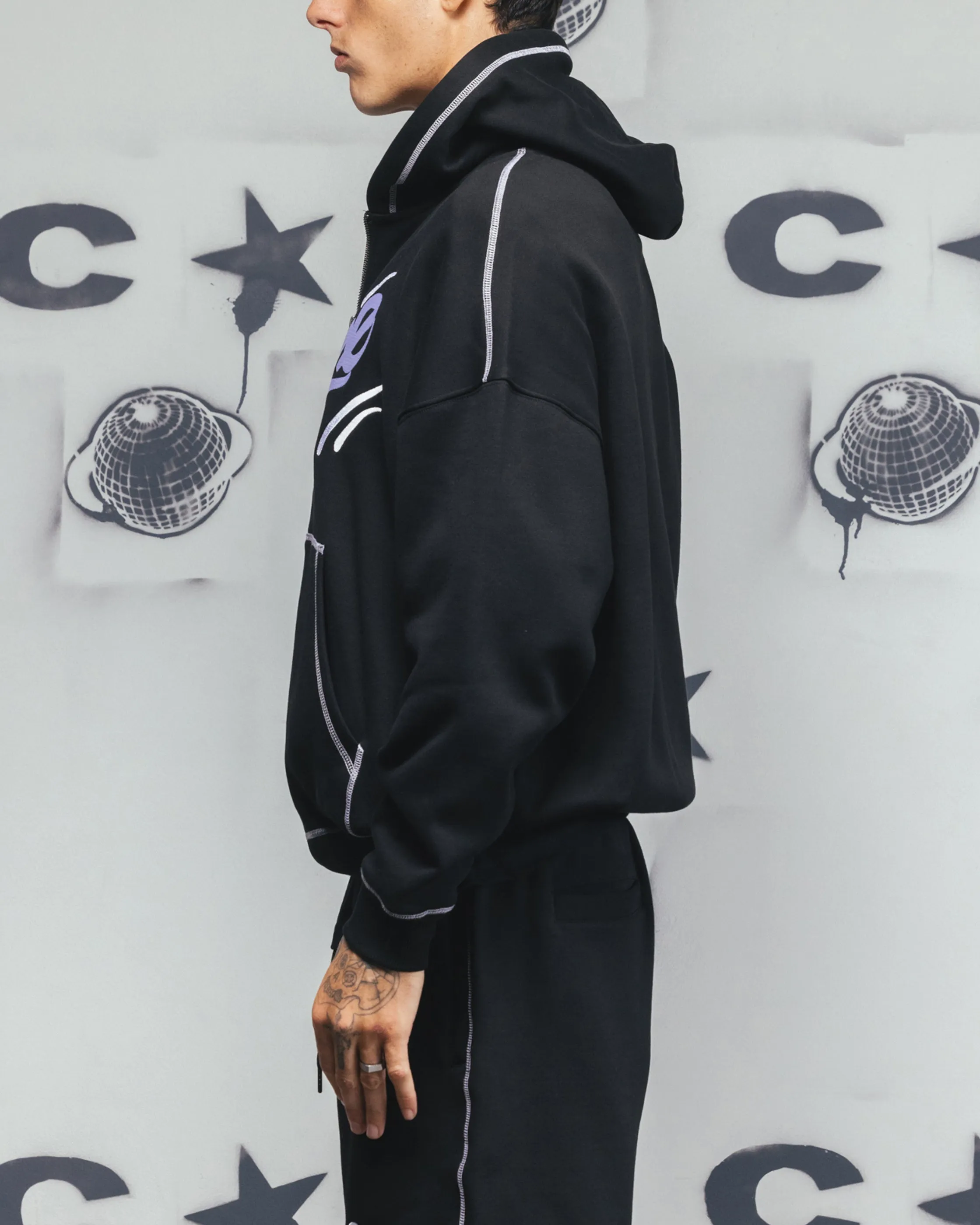 Carre Corrupt Hoodie Schwarz