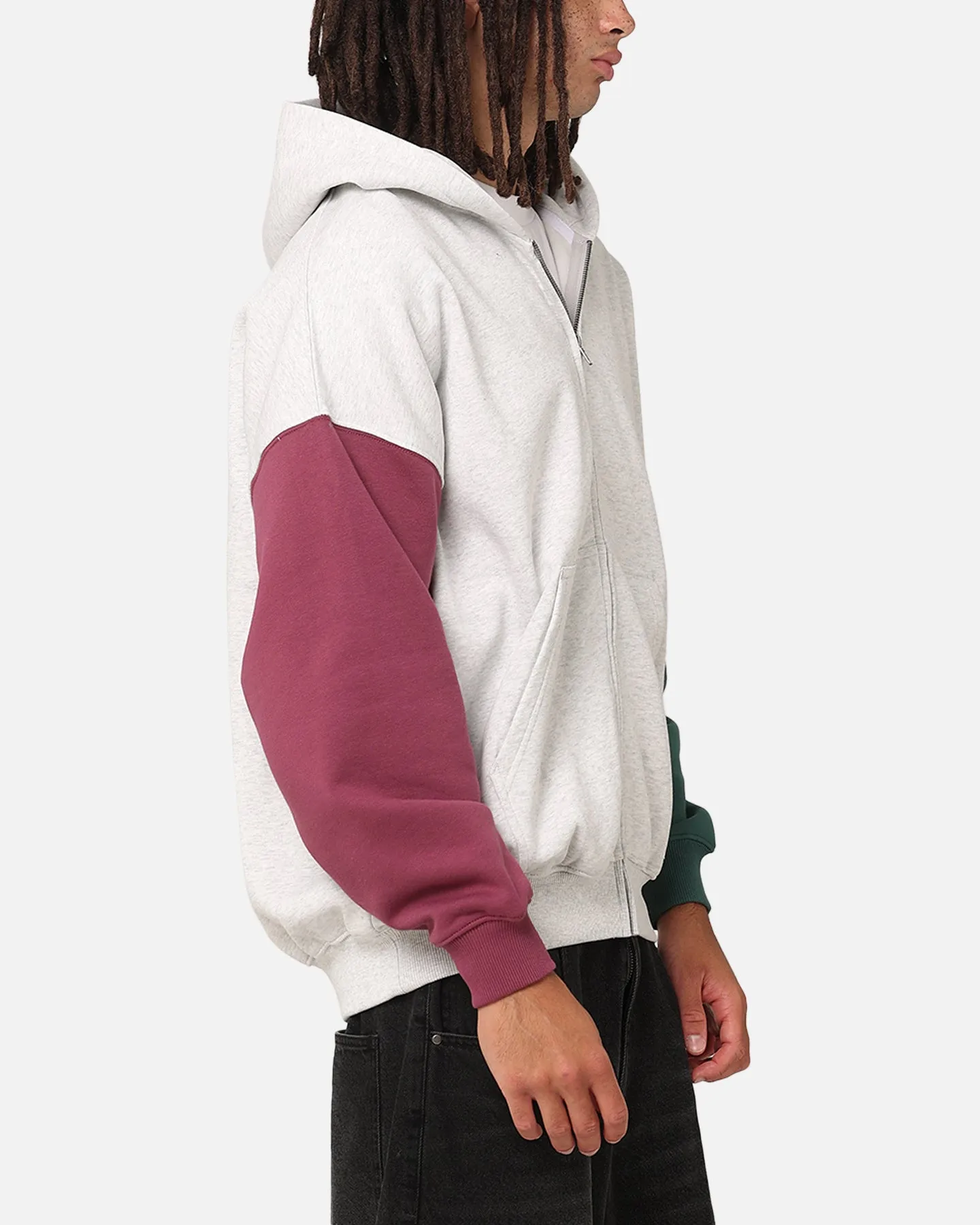 Carre Floral Full-Zip Kapuzenpullover Multi