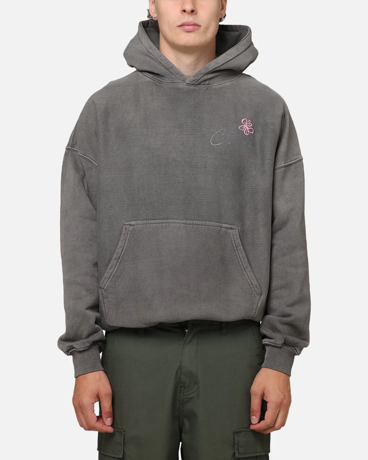 Carre Handverlesenes Hoodie Gewaschener Anthrazit