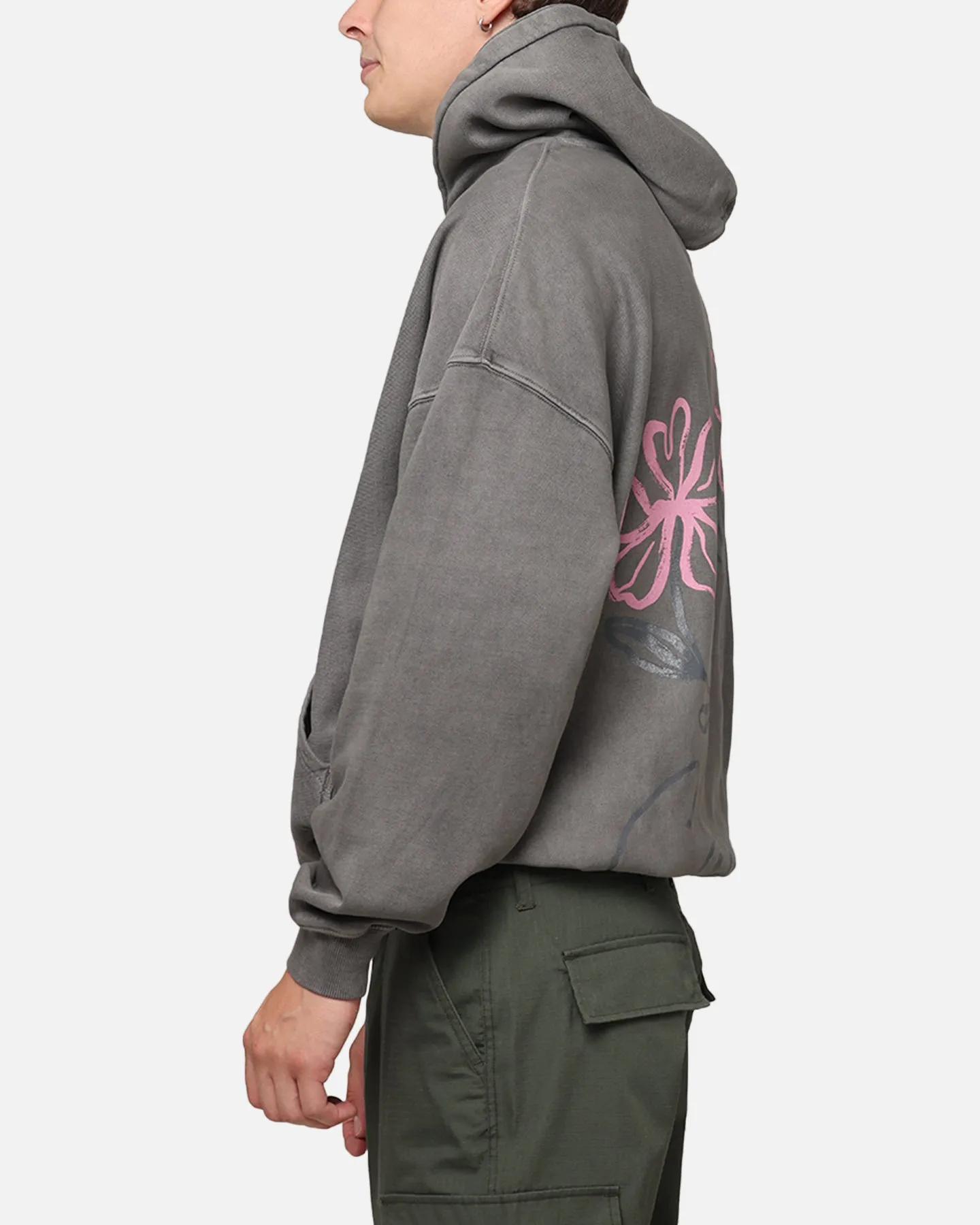 Carre Handverlesenes Hoodie Gewaschener Anthrazit