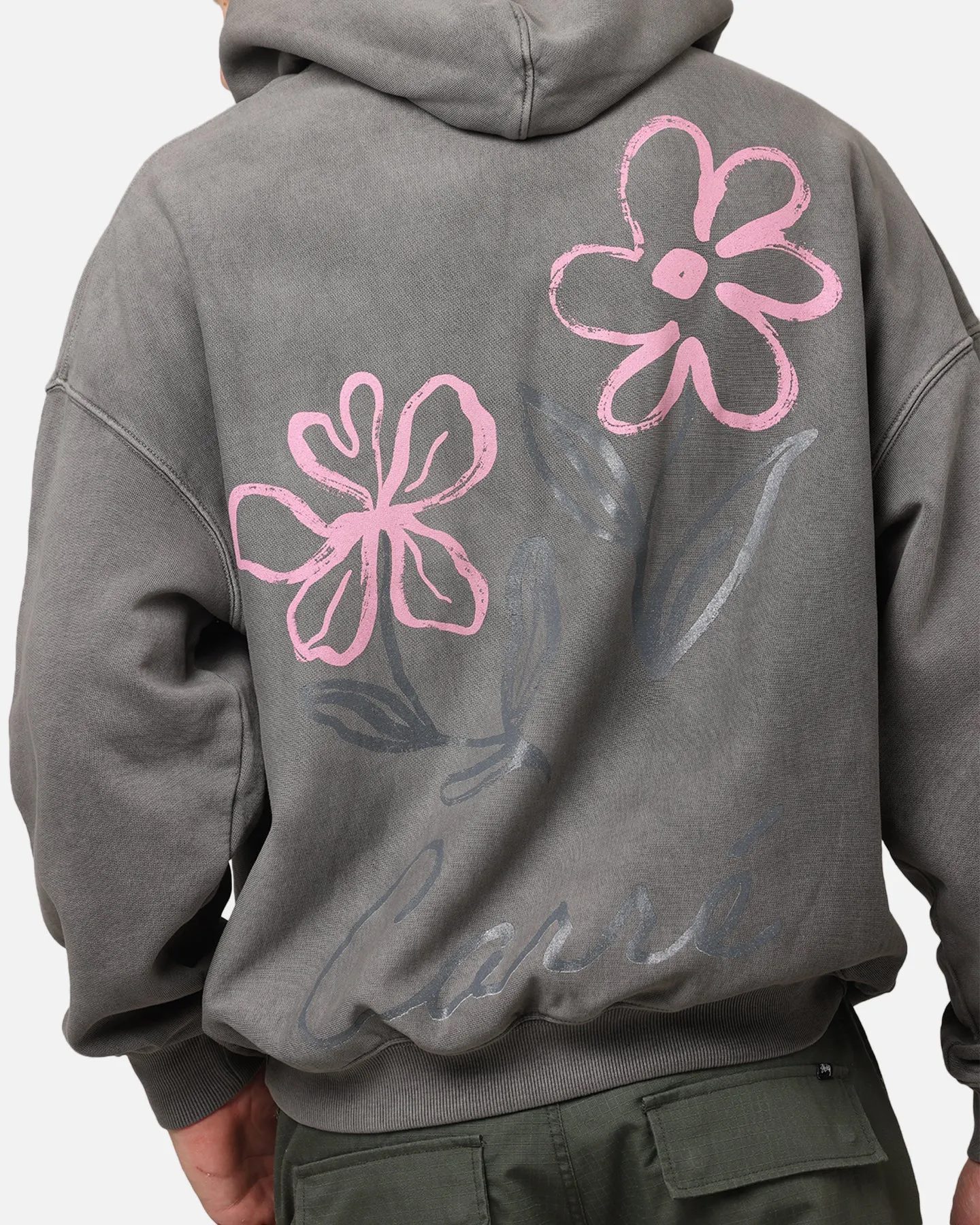 Carre Handverlesenes Hoodie Gewaschener Anthrazit