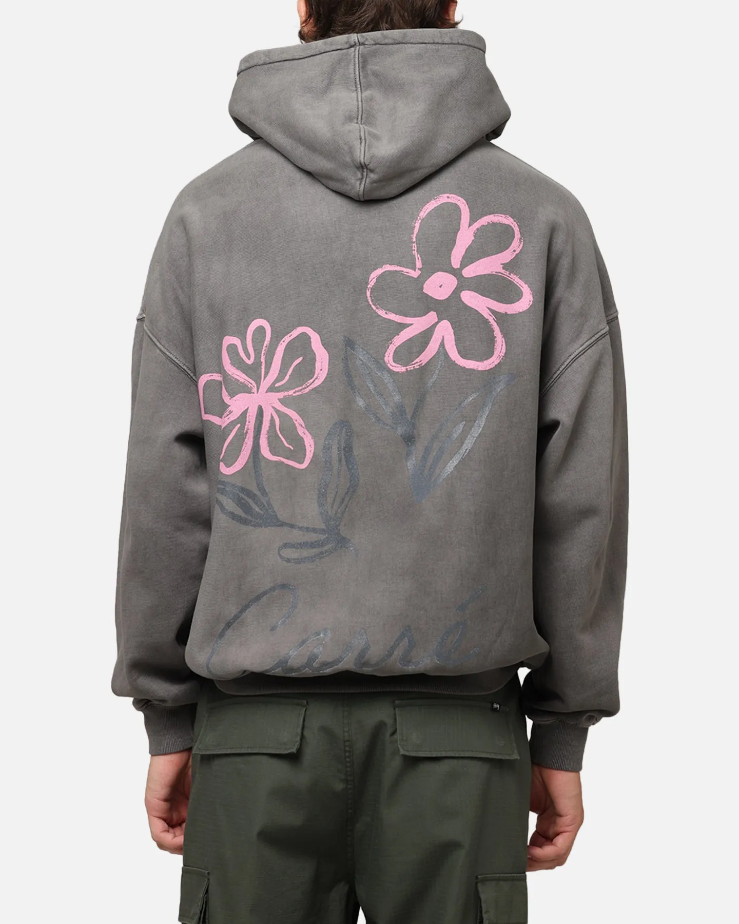 Carre Handverlesenes Hoodie Gewaschener Anthrazit