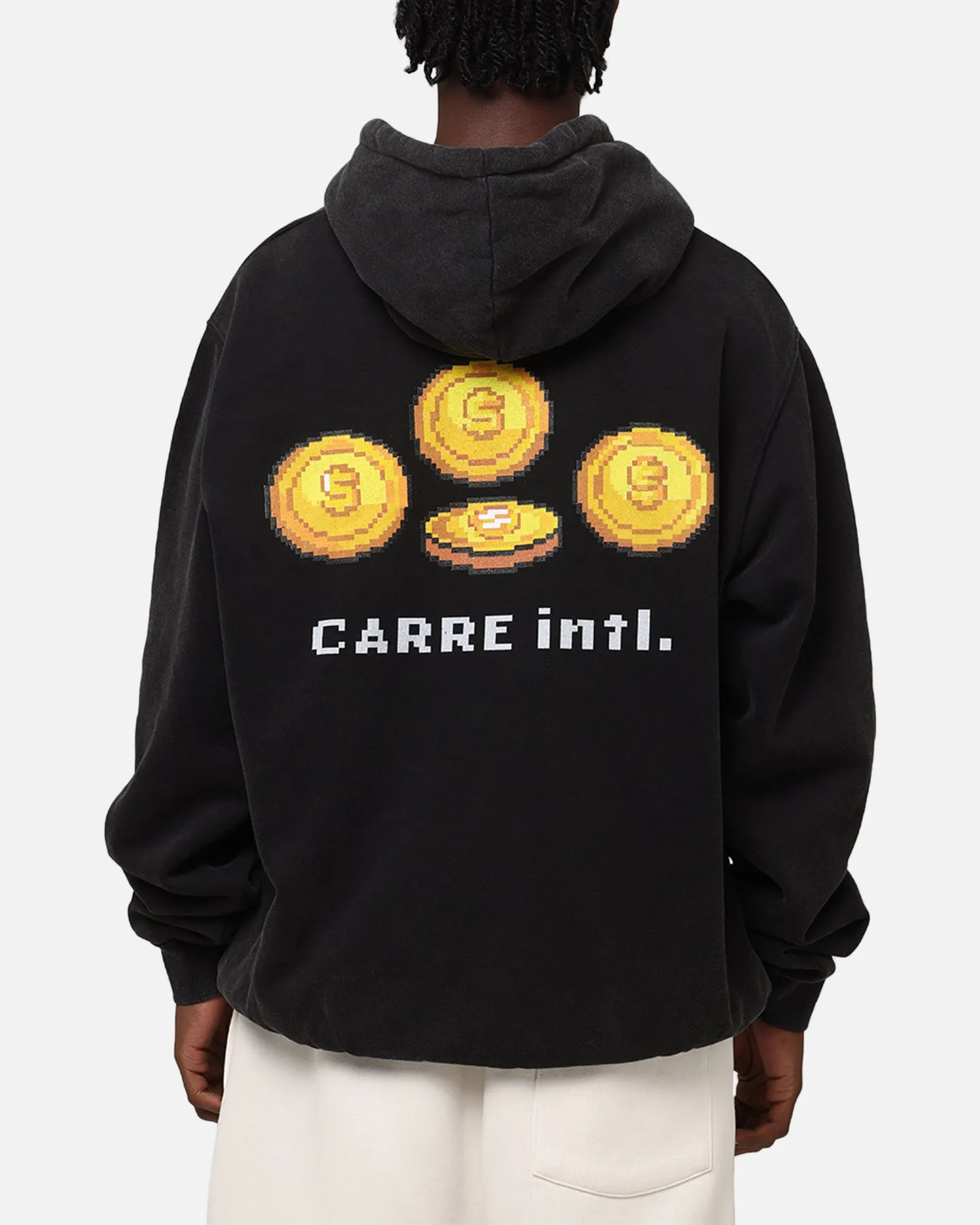 Carre Level Up Hoodie Vintage Schwarz