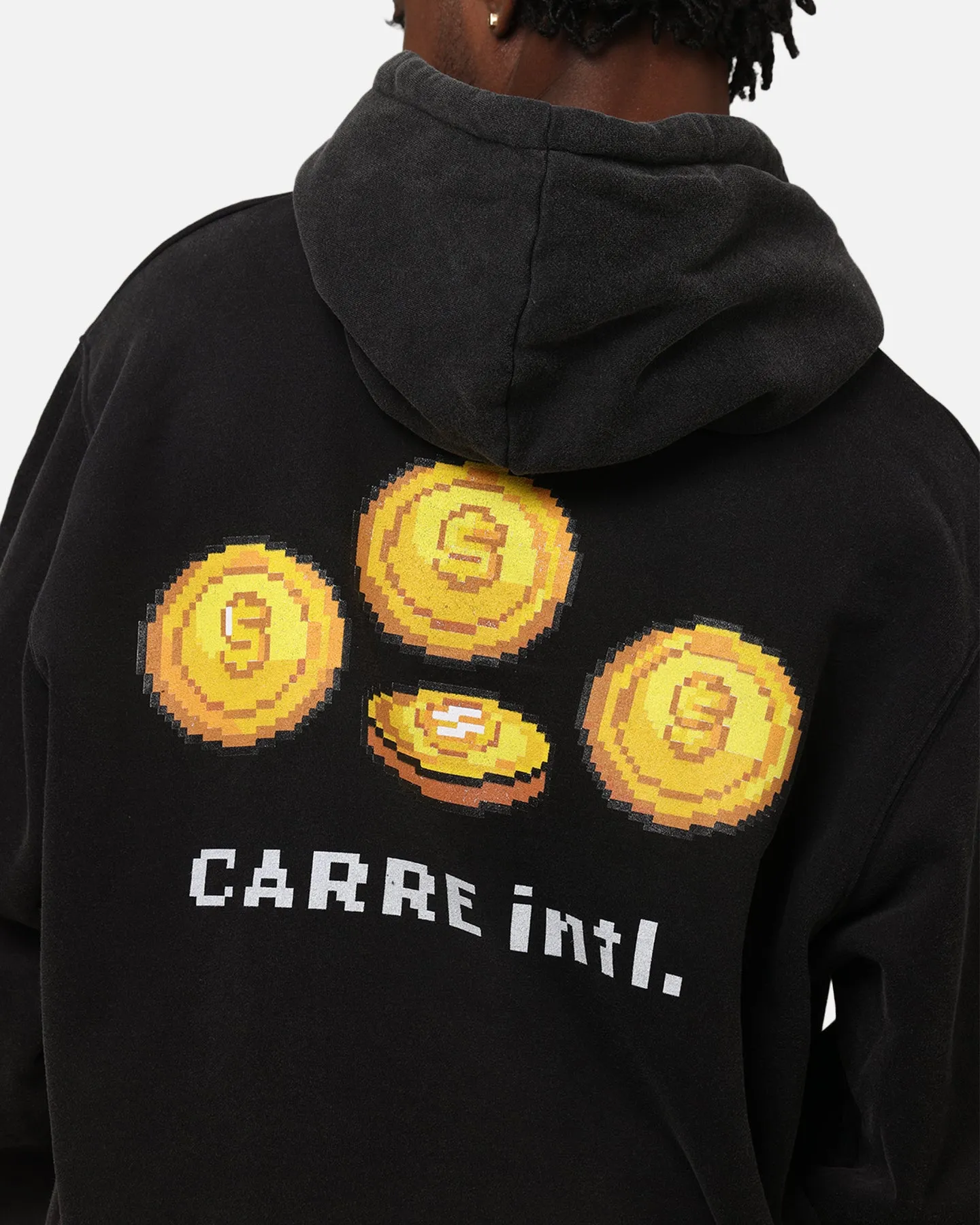 Carre Level Up Hoodie Vintage Schwarz