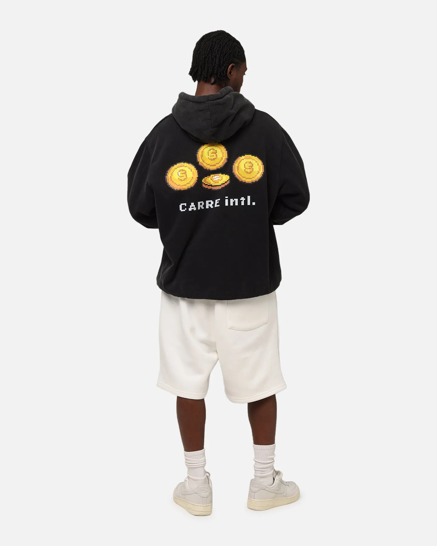Carre Level Up Hoodie Vintage Schwarz