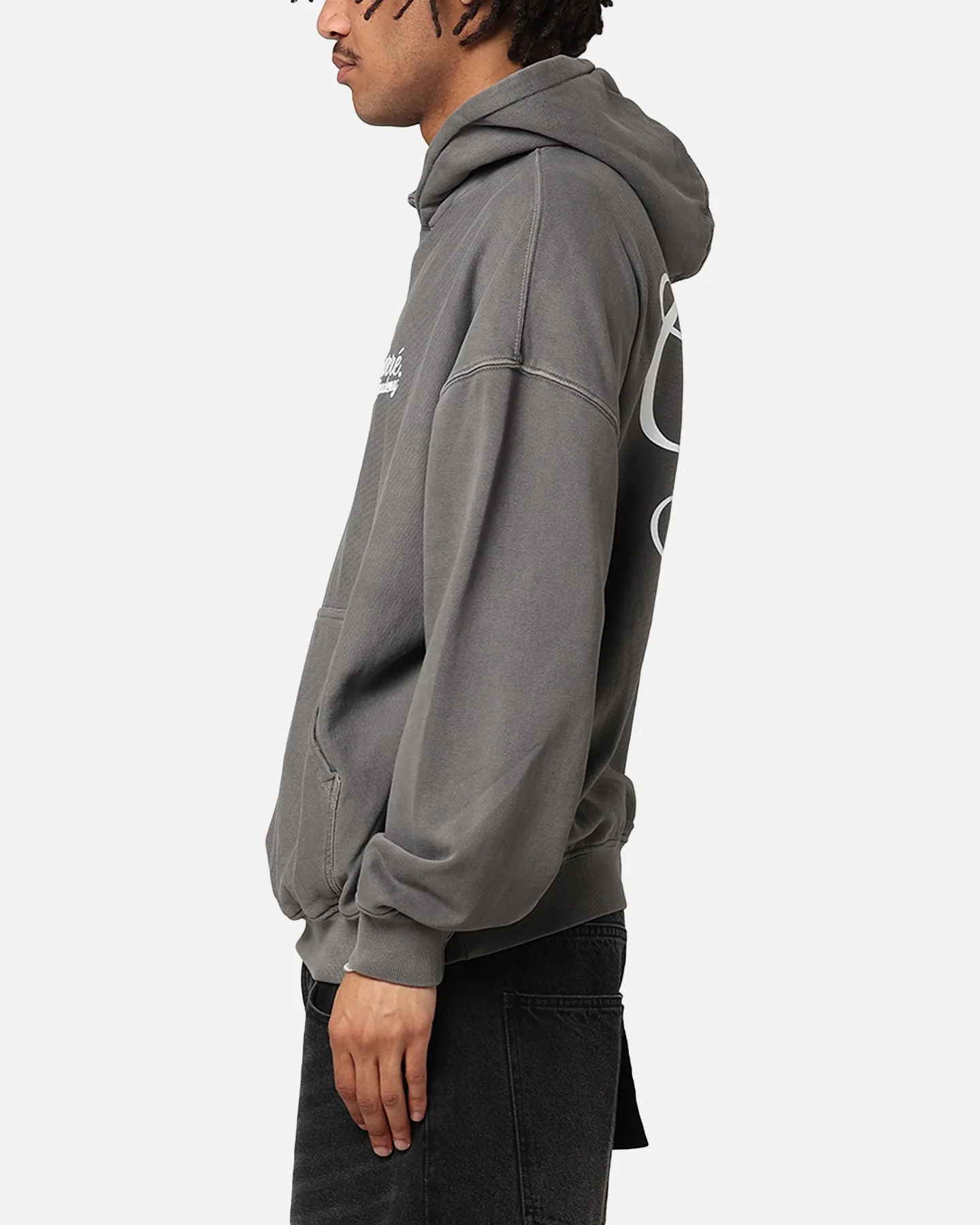 Carre Serif Hoodie Gewaschener Anthrazit
