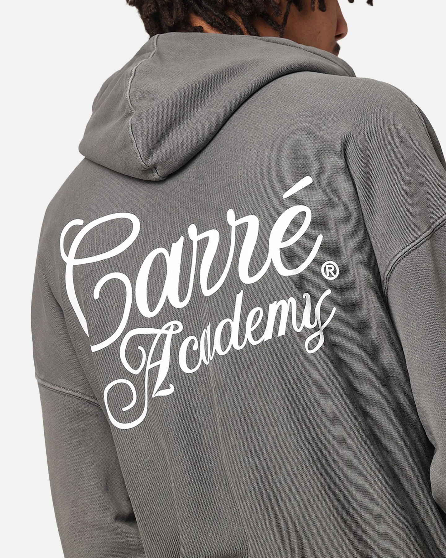 Carre Serif Hoodie Gewaschener Anthrazit