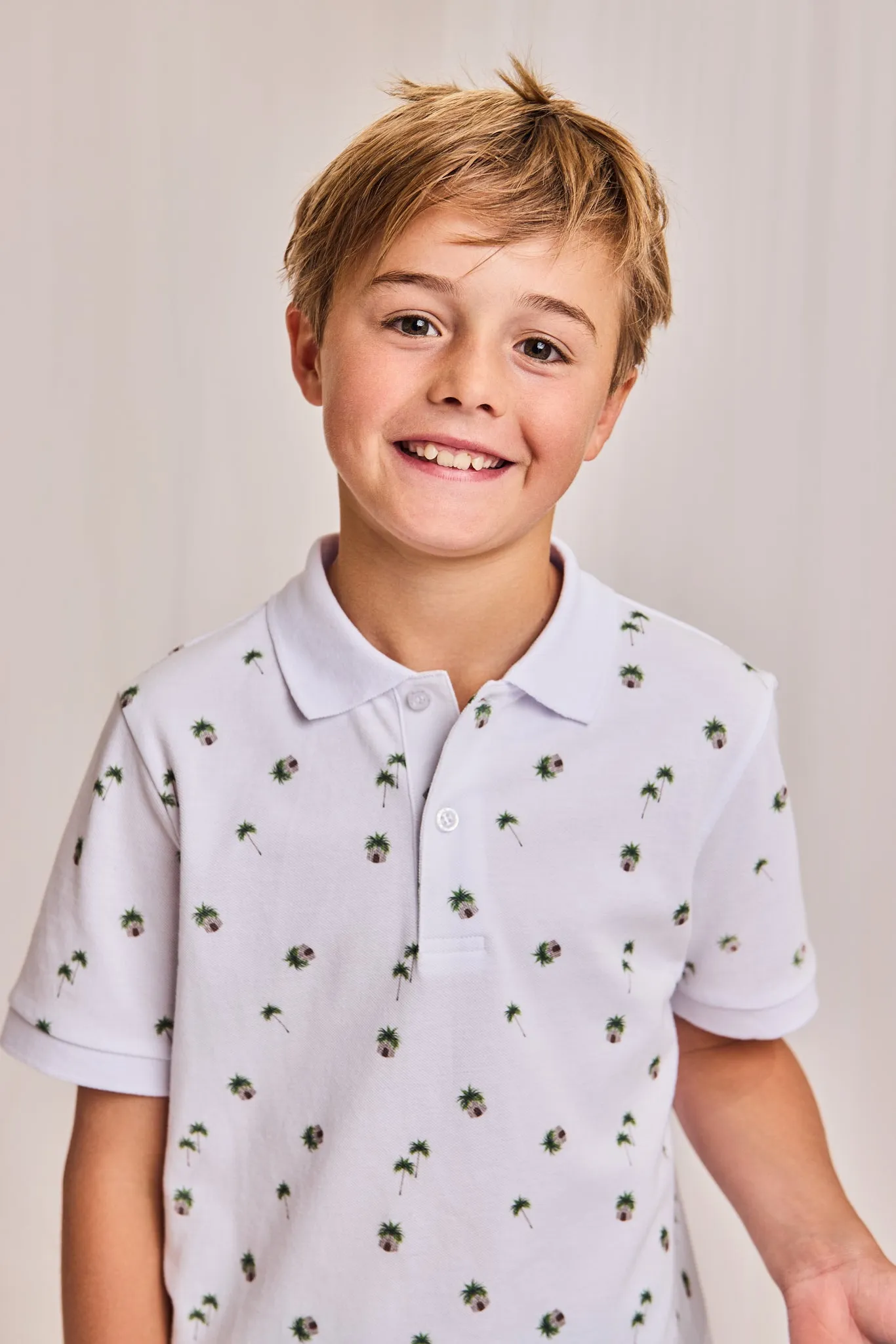 Carter Polo T-Shirt Hut 000100 - Weiß Ao76 Kleidung Jungen Mädchen