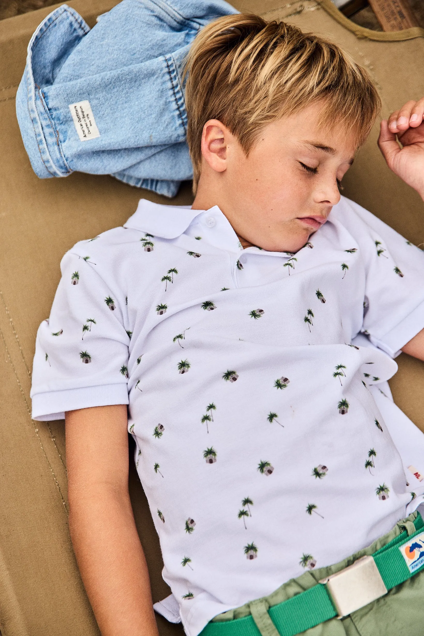 Carter Polo T-Shirt Hut 000100 - Weiß Ao76 Kleidung Jungen Mädchen