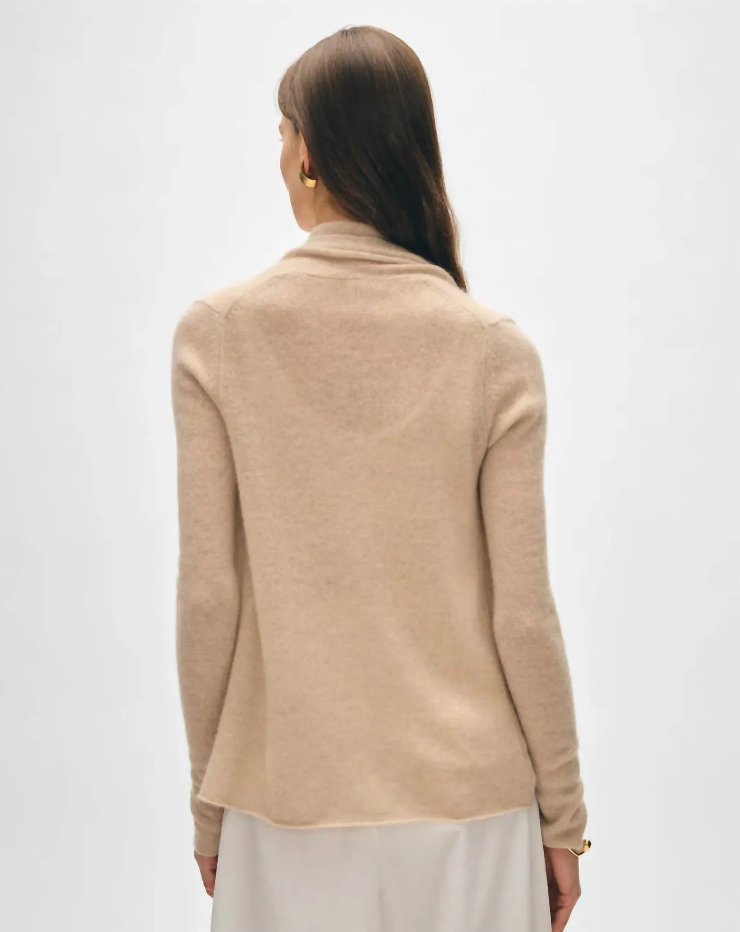 Kaschmir-Cardigan in Sand