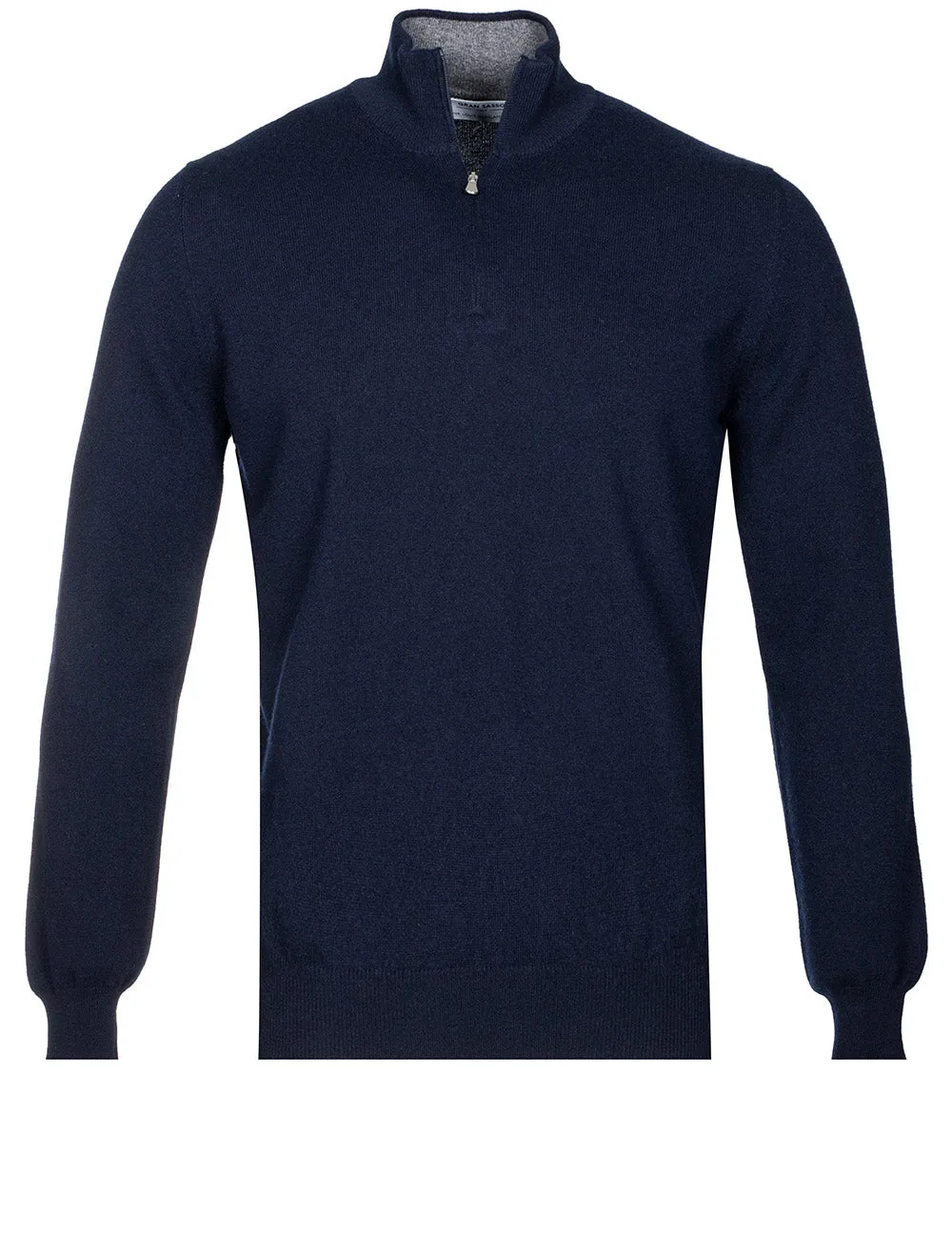 Kaschmir-Halbzip Navy