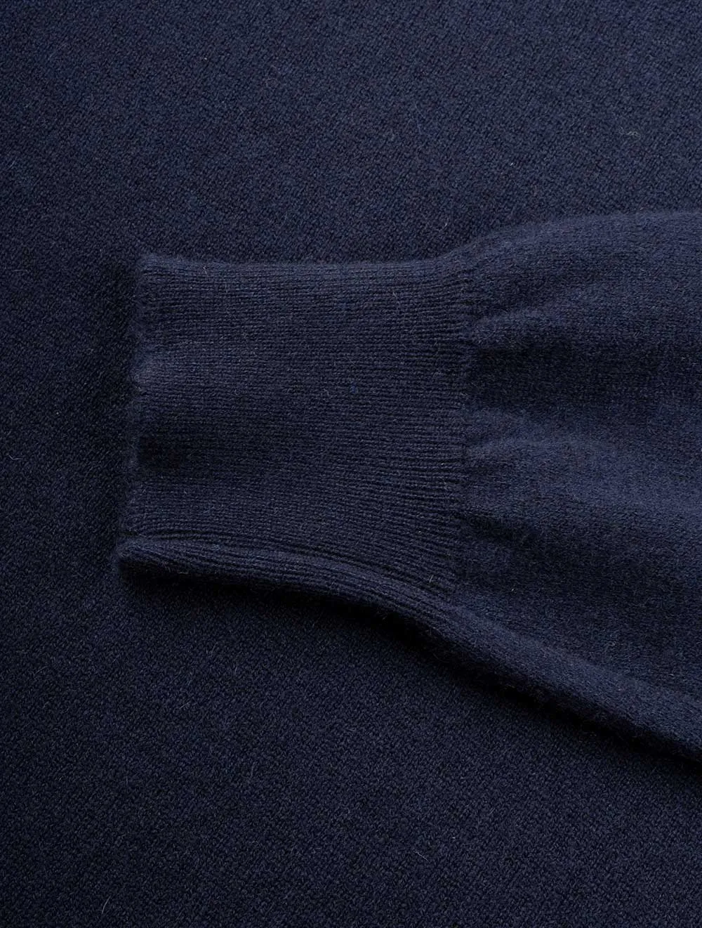 Kaschmir-Halbzip Navy