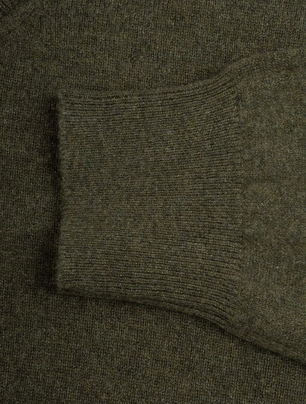 Kaschmir-Mockneck in Grün