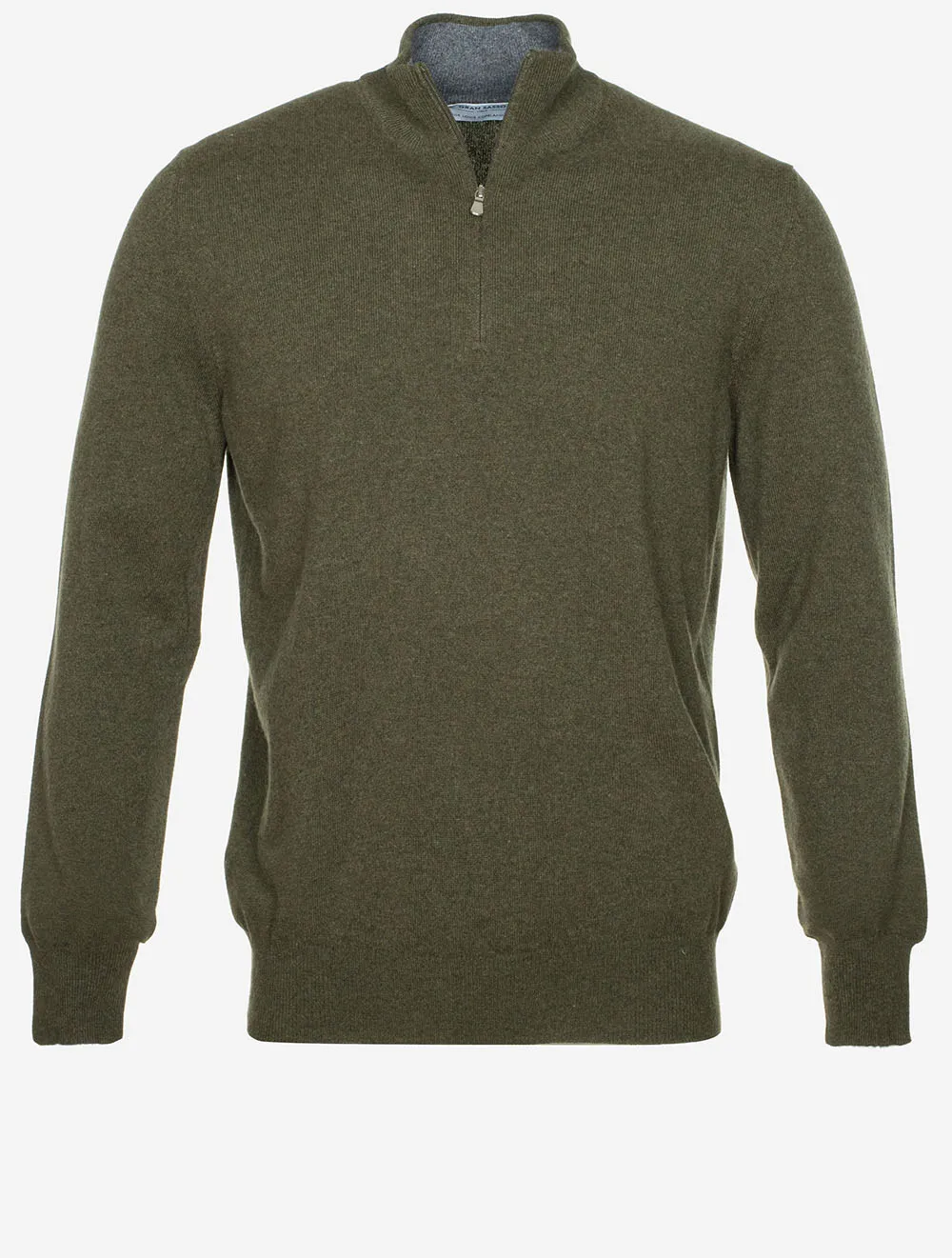 Kaschmir-Mockneck in Grün