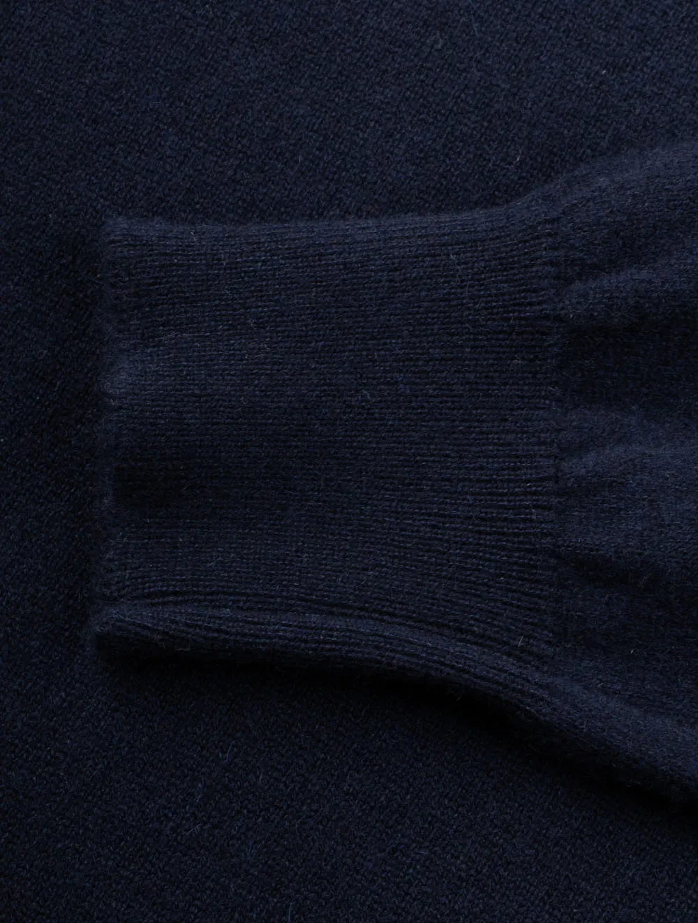 Kaschmir-Mock-Navy-Blau