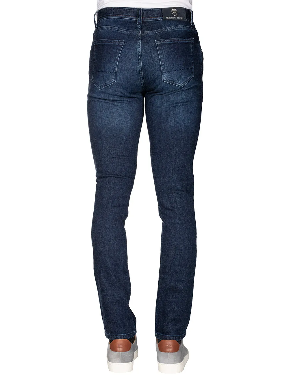 Kaschmir-weiche Denim-Jeans in Blau