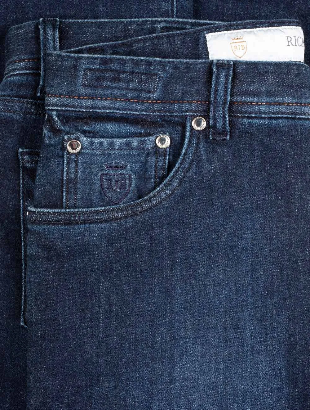 Kaschmir-weiche Denim-Jeans in Blau