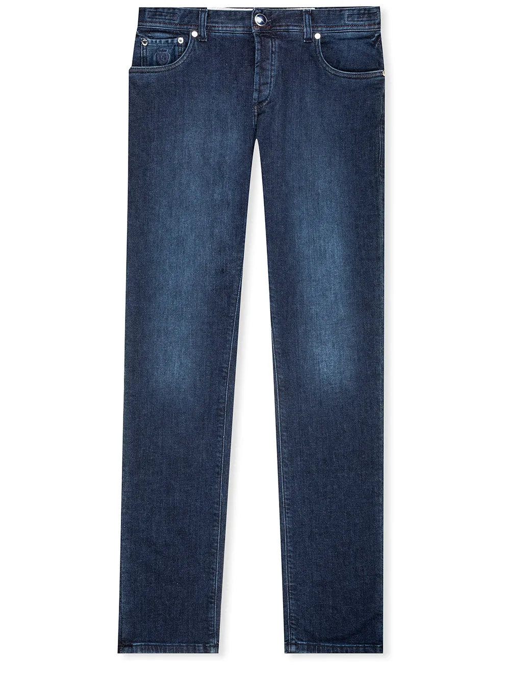 Kaschmir-weiche Denim-Jeans in Blau