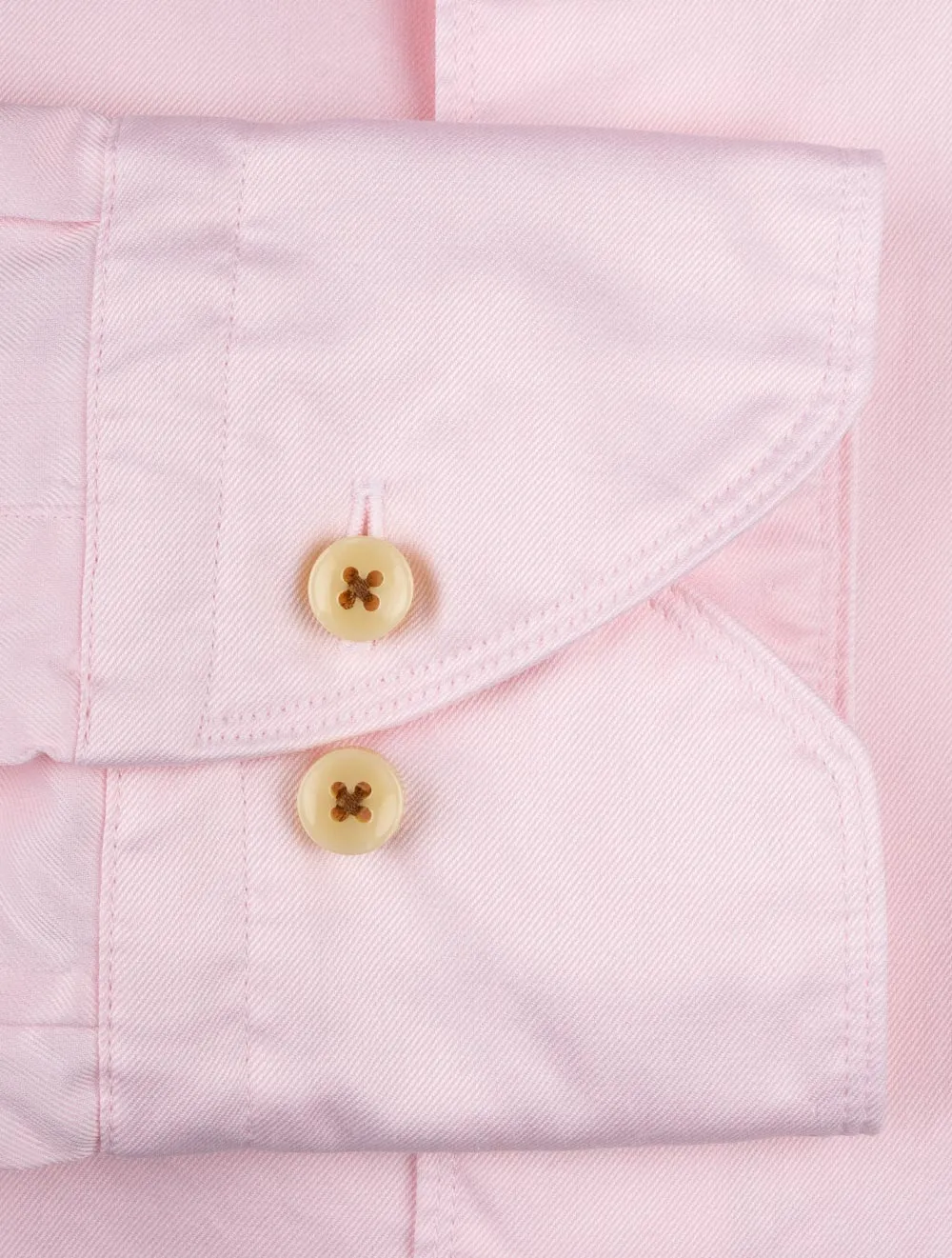 Lässiges Twill-Hemd in Rosa