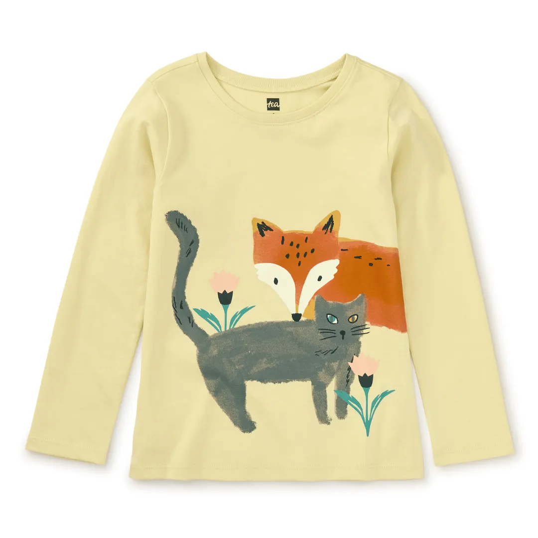 Katzen und Fuchs Doppelseitiges T-Shirt - Hay von Tea Collection - ENDVERKAUF