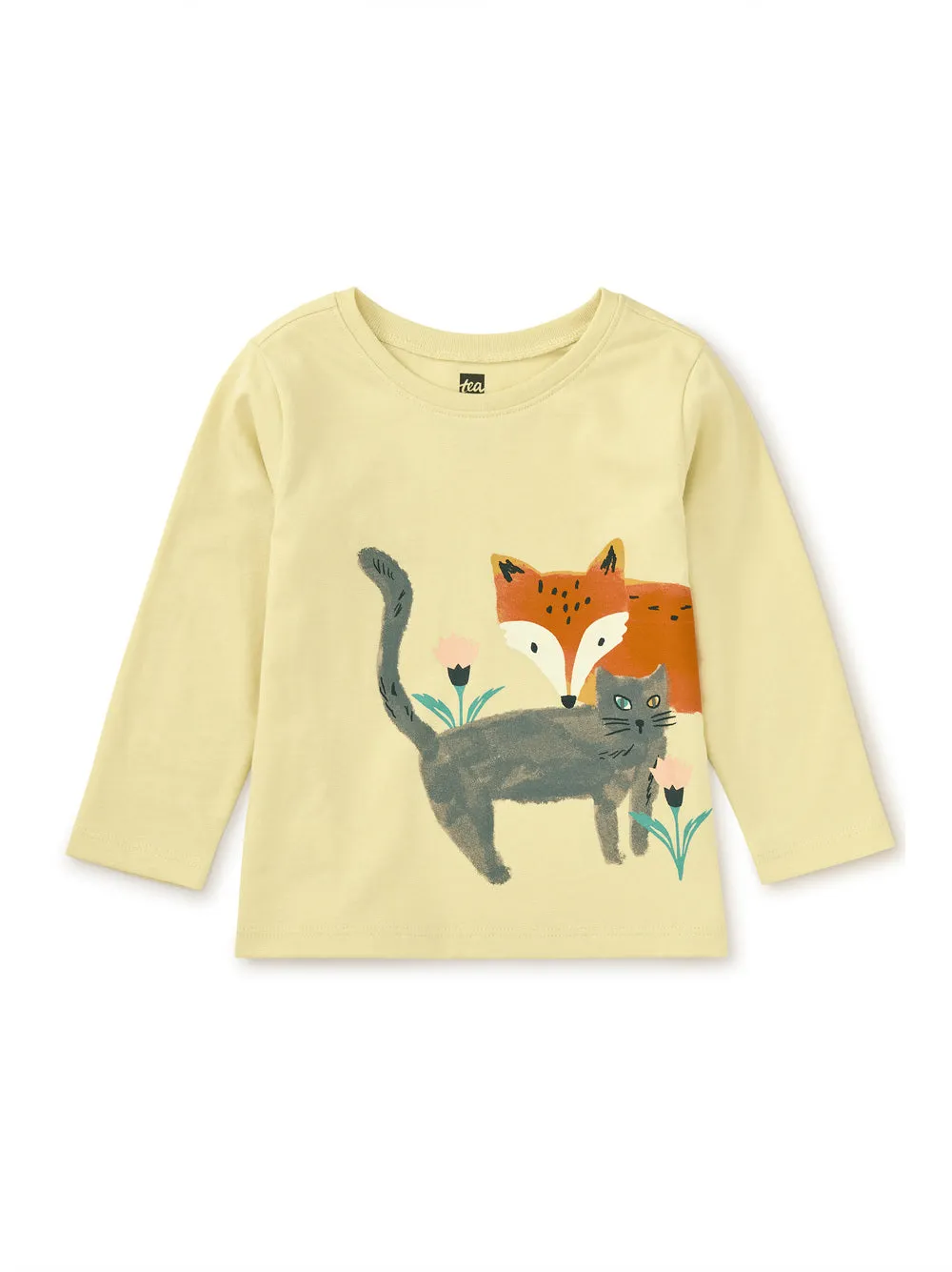 Katzen und Fuchs Doppelseitiges T-Shirt - Hay von Tea Collection - ENDVERKAUF