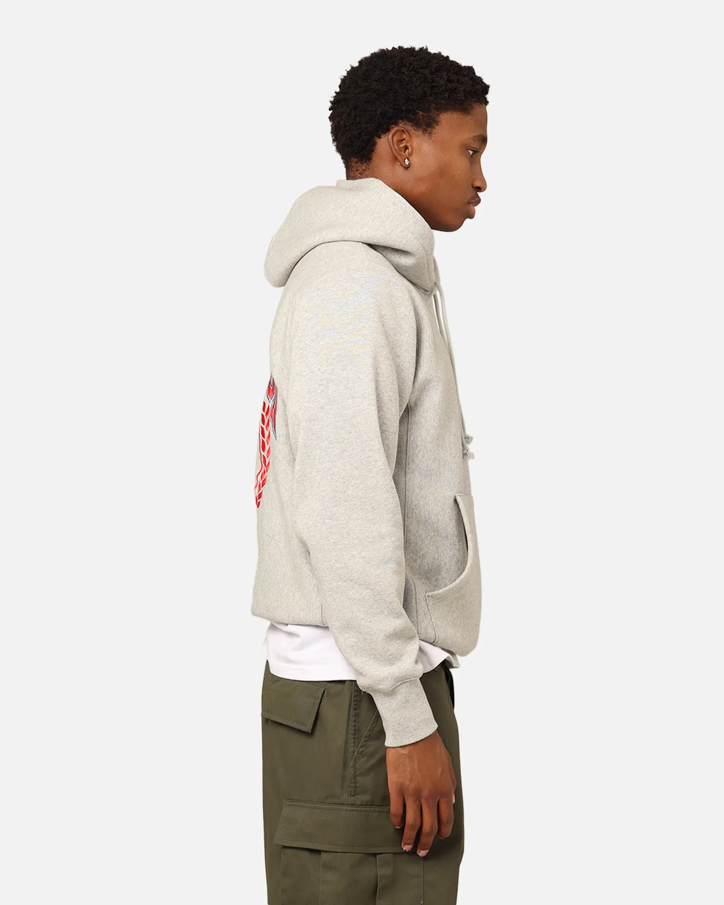 Champion Reverse Weave Feld Basketball Hoodie Oxford Heather